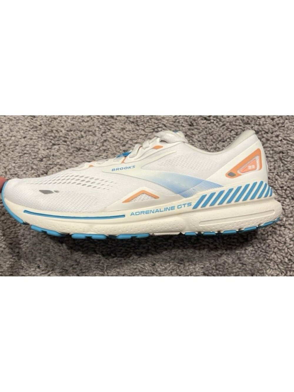 Brooks Adrenaline GTS 23 Running Shoes Cushion Blue White Women's Size 9.5 B